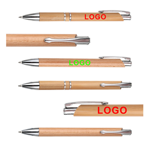 Customized Recyclable Bamboo Ballpoint <b>Pen</b> Wholesale Printing Logo Brand Manufacture for Supplier Gifts - Product Image 2