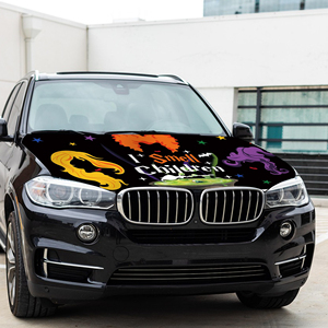 Custom Polyester Fabric Car Hood Engine Cover Bonnet Banner <b>Flag</b> for Halloween Festival Celebration - Product Image 1