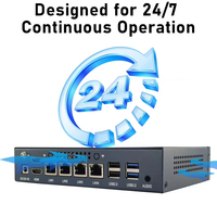 Passerelle de sécurité industrielle IoT en profilé aluminium 4 ports LAN Intel Core i5/i7 4e/5e génération pour environnements difficiles