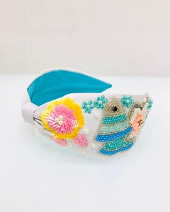 Trendy Beaded <b>Headband</b> Handmade <b>For</b> <b>Women</b> Girls Fashion Hair Accessories Lightweight Colorful Elegant Comfortable Stylish - Product Image 1