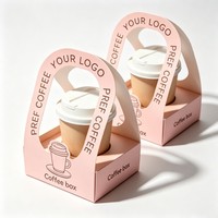Boîte d'emballage de café en gros en promotion, support de tasse à café personnalisé de haute qualité, boîte à café à l'encre de soja