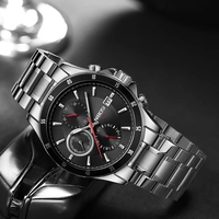 Montre de sport unisexe personnalisée avec logo, mouvement à quartz en acier inoxydable, cadran en verre, lumineuse, pour la plongée