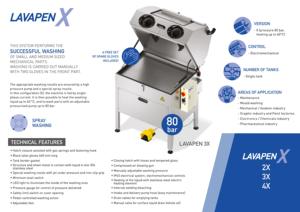 Limpiador de detergente Manual de lavadora de piezas de alta presión programable Lavapen 3X para la industria manufacturera - Product Image 3