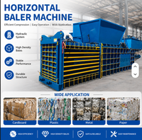 Prensa Hidráulica Horizontal Automática ES para Cartón y Papel, Empacadora de Paja y Cartones, Ecológica