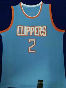 2025 haute qualité Russell Westbrook pour <span class=keywords><strong>Clippers</strong></span> brodés cousus maillots de basket-ball hommes taille XL noir bleu blanc couleur - Product Image 5