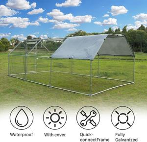 3x6x2m couverture de course de poulet toutes saisons toit <span class=keywords><strong>extérieur</strong></span> poulailler Cages et stylos - Product Image 5
