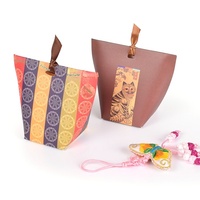 Boîte d'emballage en carton pliable de style coréen, petite boîte cadeau pour estampage de bonbons