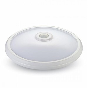 V-TAC VT-13 12W moderna plafoniera a LED Design circolare sensore di movimento a infrarossi per casa ufficio camera da letto soggiorno colore 6000K - Product Image 4