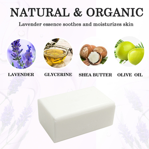 Savon artisanal à la lavande pure, étiquette personnalisée, barre de bain naturelle aux herbes avec effet blanchissant pour tous types de peau - Product Image 2