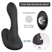 Masseur prostatique anal vibrant de haute qualité S-hande avec télécommande pour hommes