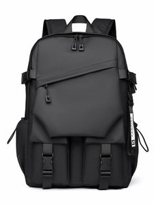 PLAYMAX PM184 Custom Logo Unisex Coated Oxford Fabric <b>Laptop</b> <b>Backpack</b> Day Use Fashion Casual Water Resistant Zipper Closure USB - Product Image 5
