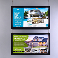 Layar Digital Signage A4 A3 A2 dengan Remote Control Android untuk Showcase Indoor, Bingkai Jendela, dan Iklan Komersial