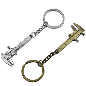 חדש אופנה רכב מפתח מיני Vernier Caliper נייד 0-40mm keychain מדידת מודד כלים רכב טורבו מפתח שרשרת טבעת שליט Caliper