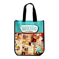 Sac fourre-tout écologique personnalisé imprimé, laminé, non tissé, réutilisable, avec poignées, pour les boutiques, les courses et l'emballage