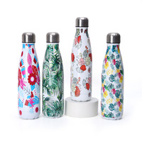 Bouteilles d'eau en acier inoxydable de 17 oz Bouteilles d'eau réutilisables sous vide à double paroi BPA-FREE étanche Tasse de bouteille de sport pour la course