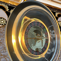 Machine de roue de roulette à zéro pour jeu de fête Texas Baccarat Club Roulette de jeux de casino de luxe en bois massif