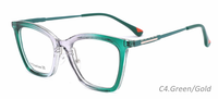Montures optiques TR super légères transparentes pour la vente en gros, lunettes légères unisexe avec branches en titane