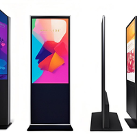 Écran tactile 50 55 pouces écran tactile Vertical Lcd panneau support Led publicité Machine Full hd grand affichage publicitaire