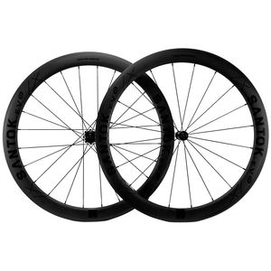 Juego de Ruedas de Carbono SANTOK 700C, Apto para Bujes HG y XDR, <span class=keywords><strong>Tipo</strong></span> Tubular para Freno de Llanta - Product Image 2