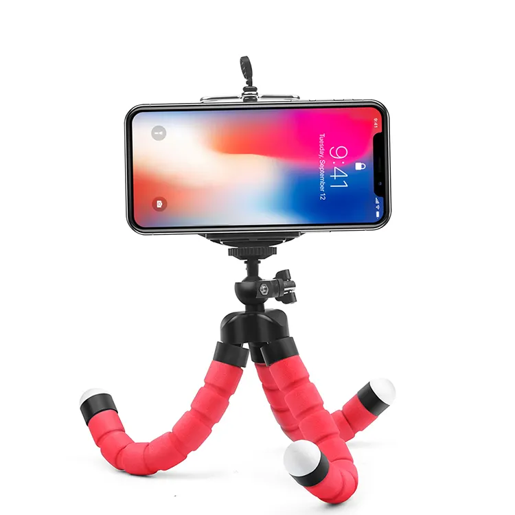 Mini trípode multifuncional para teléfono móvil, soporte Flexible de esponja de pulpo para Smartphone, accesorio de cámara, nuevo estilo
