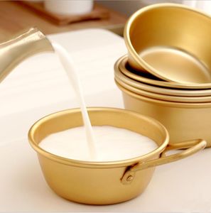 Tazón de Sopa de Aluminio Ligero de Color Amarillo Dorado, Recipiente para Preparación de Alimentos - Product Image 4