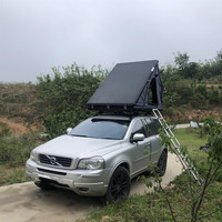 2023 nouveauté Triangle aluminium coque dure toit tente étanche SUV voiture toit Camping tente automatique construire échelle