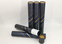 Tube en papier kraft biodégradable recyclable, couleur et taille personnalisables, pour affiches, impressions d'art, emballage d'expédition express, revêtement UV