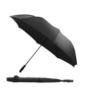 Paraguas <span class=keywords><strong>de</strong></span> golf <span class=keywords><strong>de</strong></span> apertura <span class=keywords><strong>inversa</strong></span>, cierre manual, antipicaduras, antiviento, con logotipo personalizado, regalos para eventos corporativos, gran tamaño - Product Image 2