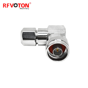 Conector N Macho de Fábrica, Ángulo Recto de <span class=keywords><strong>90</strong></span> <span class=keywords><strong>Grados</strong></span>, Montaje con Abrazadera, Coaxial sin Soldadura <span class=keywords><strong>para</strong></span> Cable LMR400 RG8 - Product Image 2