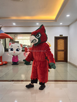 Costumes de mascotte d'aigle rouge sur mesure fabriqués par Blue Sky Professional Manufacturer pour les cérémonies d'ouverture et de fermeture des écoles
