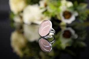 Bague en quartz rose, pierre précieuse, faite à la main, argent sterling 925, bijoux de fiançailles et de mariage pour femmes, pierre naturelle, styles personnalisés - Product Image 3
