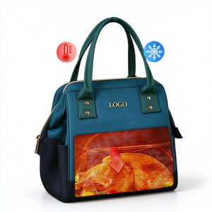 Eco Friendly Custom Waterproof Polyester Fashion Lunch <b>Bag</b> Washable Insulated Thermal Picnic Cooler - Product Image 6