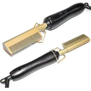 New Type Electric Hot Ceramic Personal Straight Hair Brush Hair Straightener Comb