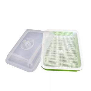 Bahan PP 3 Buah Rumah Kaca Pertanian Warna Hijau Baki Biji Tunas Kacang dengan Tutup - Product Image 6