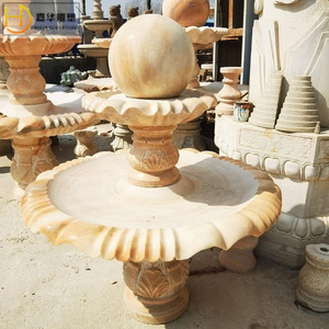 Colonne de fontaine en pierre Jiahua, design traditionnel, durable, ornement décoratif pour cour extérieure - Product Image 4