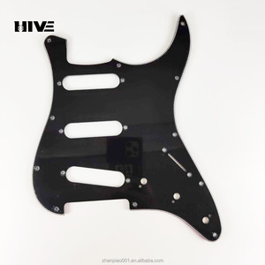 PVC 11-lỗ ST Scratch tấm guitar cho <span class=keywords><strong>Pickguard</strong></span> duy nhất guitar điện phụ tùng thay thế với 4 màu sắc Guitar phụ kiện - Product Image 4