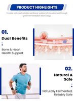 Huile de vitamine K2 MK7 Genegrow de haute qualité 0,2 % Prix d'usine Approvisionnement en vrac Améliorant nutritionnel Ingrédients alimentaires Additifs pour les os