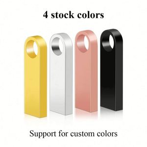 Custom Logo USB Flash Pen Drives Customizable Logo 8GB 16GB 32GB 64GB USB 3.0 Metal 128 GB U Disk <b>Memory</b> Card Memoria Stick - Product Image 2