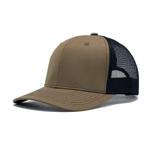 Gorra de camionero exclusiva transfronteriza con bloques de color, unisex, transpirable, de malla, gorra de béisbol, venta al por mayor personalizada - Product Image 1