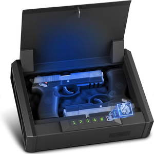 Coffre-fort biométrique en acier <span class=keywords><strong>Ilock</strong></span> T2 avec serrures électroniques numériques à empreintes digitales, accès rapide, fonctionnement silencieux, port d'alimentation d'urgence de type C - Product Image 1