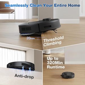 Robot Aspirador y Fregador DEEBOT N30 de Última Generación con 10000Pa de Potencia, Fregado Adaptativo TruEdge, Sistema Antienredos, Autovaciado y Autolimpieza Automática - Product Image 5