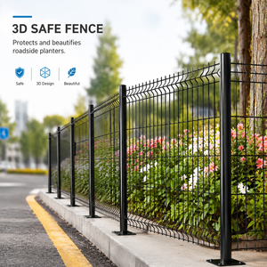 Valla 3D de Alta Seguridad, Malla de Alambre Galvanizado para Cementerio, Iglesia, Jardín Conmemorativo, Delimitación Elegante, Anticorrosión - Product Image 2