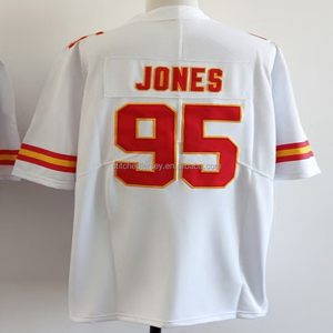 2026 Heren Geborduurde Voetbalshirt Fabrieksprijs S-3XL Patrick Mahomes Travis Kelce Harrison Butker Xavier Worthy Chris Jones - Product Image 4