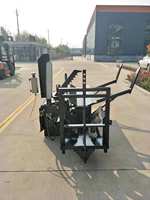 Équipements agricoles Machines forestières Processeur de bois de chauffage, Broyeur de souche de déchiqueteuse de bois attaché sur Skid Steer