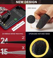 Manchon de Doigt en Fibre de Carbone pour Gaming Mobile, Personnalisé avec Logo, Vente Chaude, Professionnel, Respirant et Anti-Transpiration, pour Écran Tactile