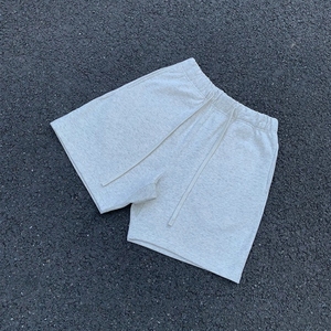 Shorts <span class=keywords><strong>Bermuda</strong></span> de Sport et de Gym de Luxe pour Hommes, en Coton Côtelé, Style Streetwear Oversize, avec Cordon de Serrage, Hip Hop, Vente en Gros - Product Image 3