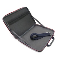 Sac pour ordinateur portable en cuir EVA marron de qualité supérieure avec fermeture à glissière