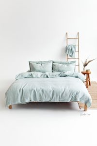 Stonewashed Ivory Queen Linen <b>Pillow</b> Cover Soft White Waxed Home Cushions Plaid Knitted Decorative <b>Throw</b> <b>Pillows</b> King - Product Image 4