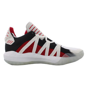Zapatillas Adidas Dame 6 para Hombre, Color: Blanco/Rojo/Negro, 100% Auténticas - Product Image 3
