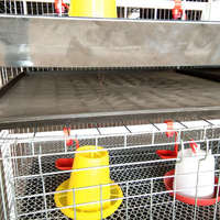4 Niveaux 120 à 320 Capacité Oiseaux Type H Batterie Galvanisée à Chaud Élevage de Volaille Cage à Poulets pour Petits Poussins